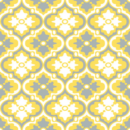 Retro Modern Floral Seamless Background Patternのイラスト素材