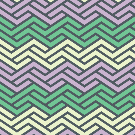 Seamless Interlocking Geometric Fret Background Pattern のイラスト素材