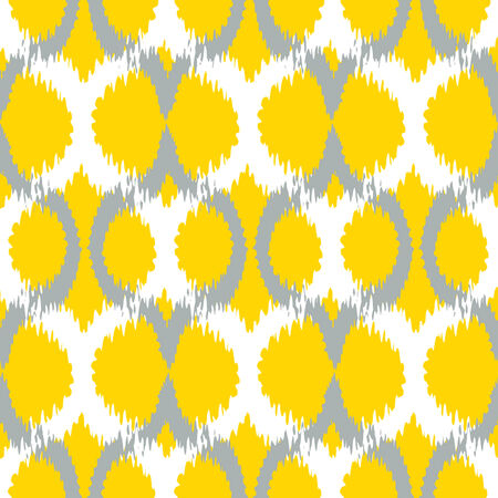 Seamless Ikat Ogee Background Pattern のイラスト素材