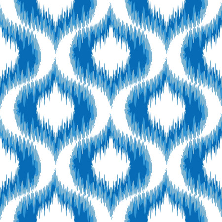Seamless Ikat Damask Background Pattern のイラスト素材