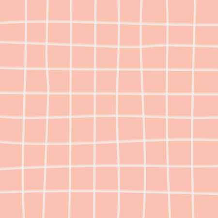 White Wavy Lines on a Peach Background