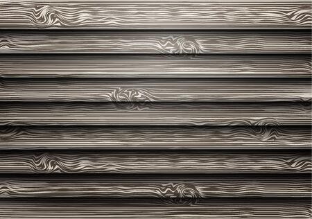 Gray wood texture shutter pattern vintage background vector illustration.のイラスト素材