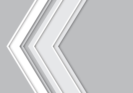 Abstract gray arrow with blank space for text place design modern futuristic creative background vector illustration.のイラスト素材