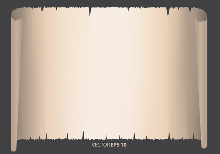 Old paper blank on gray background vector illustration.のイラスト素材