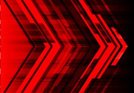 Abstract red arrow design modern technology futuristic background vector illustration.のイラスト素材
