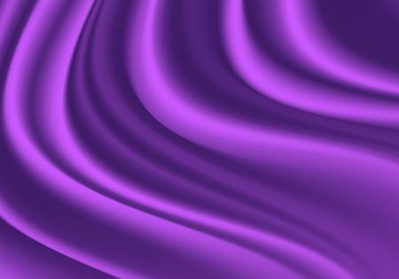 Abstract purple fabric satin wave detail luxury background texture vector illustration.のイラスト素材
