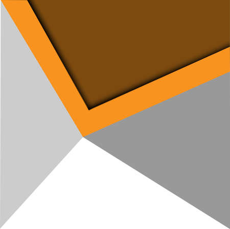 Abstract orange arrow on gray geometric designのイラスト素材