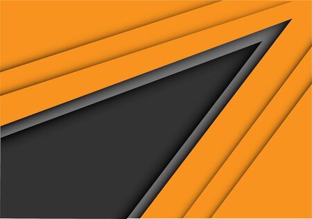 Abstract gray triangle arrow on yellow design. Modern futuristic background, vector illustration.のイラスト素材