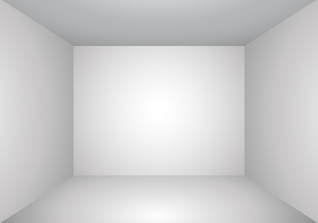 White empty room perspective interior vector illustration.のイラスト素材