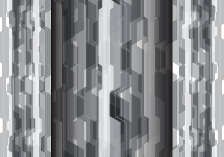 Abstract gray polygon futuristic technology design modern background vectorのイラスト素材