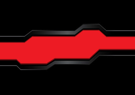Abstract red metal polygon futuristic banner on black design modern futuristic background vector illustration.のイラスト素材