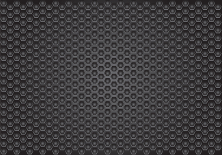 Abstract dark gray hexagon pattern design luxury background texture vector illustration.のイラスト素材
