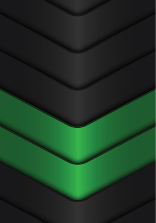 Abstract green dark grey arrow metallic design modern futuristic background vector illustration.のイラスト素材