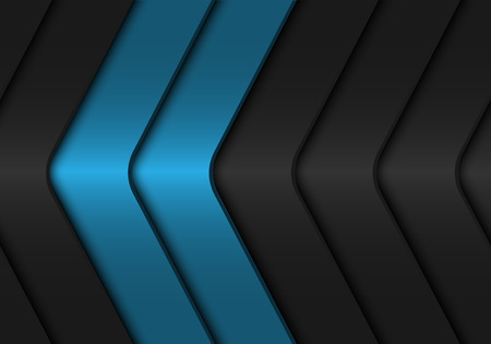 Abstract blue dark grey arrow metallic design modern futuristic background vector illustration.のイラスト素材