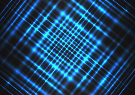 Abstract blue light circuit digital power technology energy on black futuristic background vector illustration.のイラスト素材