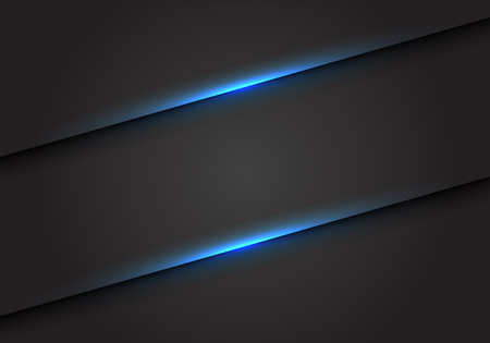 Abstract blue light line slash on dark grey blank space design modern futuristic background vector illustration.のイラスト素材