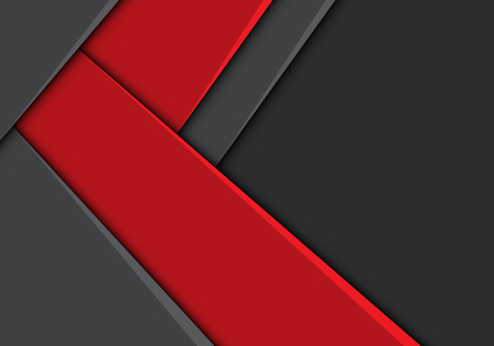 Abstract red arrow direction on grey design modern futuristic background vector illustration.のイラスト素材