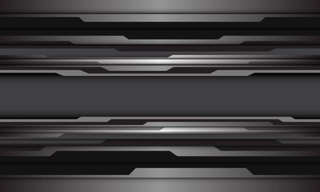Abstract grey metallic black circuit design modern futuristic technology background vector illustration.のイラスト素材