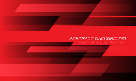 Abstract red black speed geometric technology design modern futuristic background vector illustration.のイラスト素材