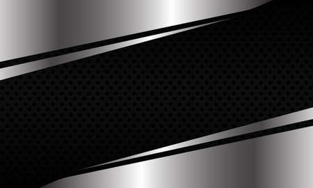 Abstract silver gray circle mesh overlab design modern background vector illustration.&#x9;のイラスト素材