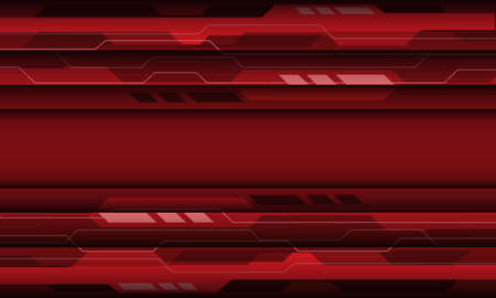Abstract red grey cyber geometric technology design modern futuristic background vector illustration.のイラスト素材