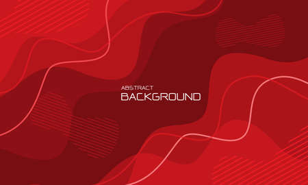 Abstract red liquid geometric design creative technology futuristic background vector illustration.のイラスト素材