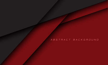 Abstract red grey polygon geometric with blank space design modern luxury background vector illustration.のイラスト素材