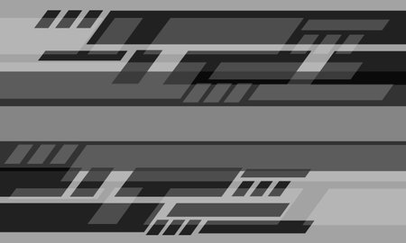 Abstract grey geometric cyber dynamic technology design ultramodern futuristic background vector illustration.のイラスト素材