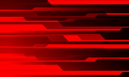 Abstract red tone line cyber circuit pattern design ultramodern futuristic technology background vector illustration.のイラスト素材
