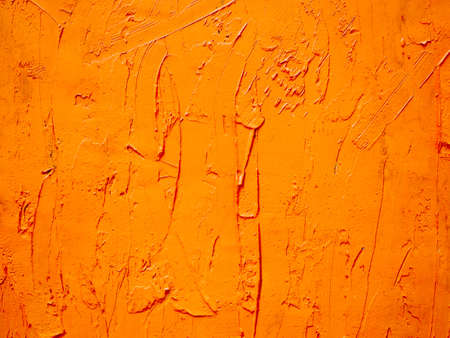 Abstract orange background yellow cement wall with loft style.の写真素材