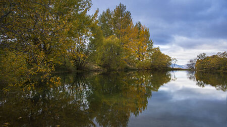 Reflection lakeの写真素材
