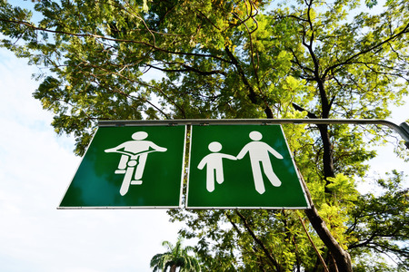 Bike route sign.の写真素材