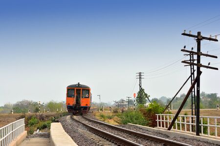 Train on the railway
