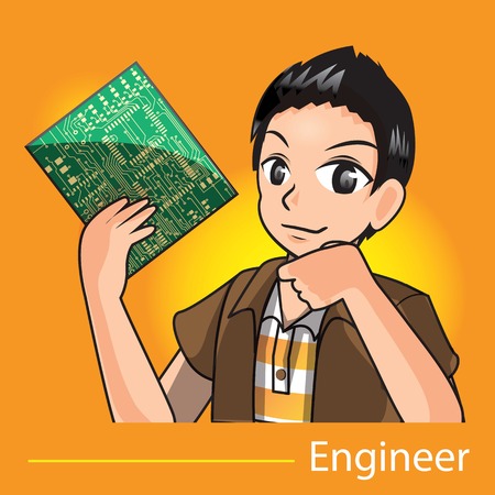 Engineer Studentのイラスト素材
