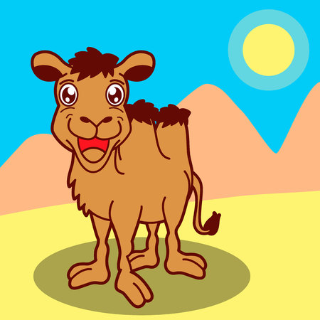 Smiling Camelのイラスト素材