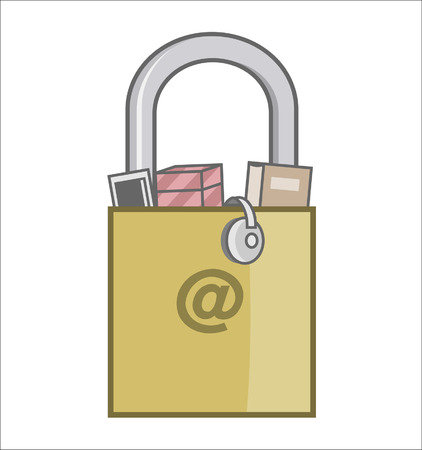 Safe internet shoppingのイラスト素材