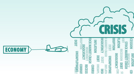 Economy and Crisisのイラスト素材