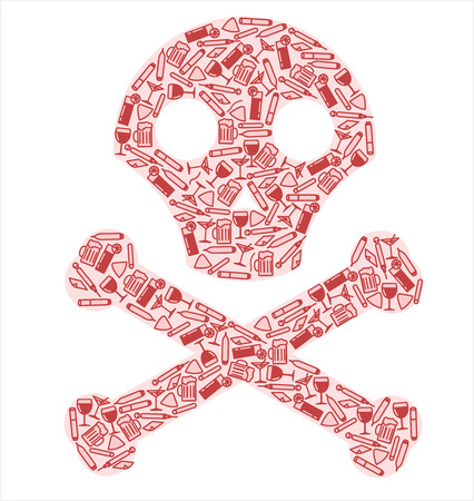 Bad Habits Health Dangerのイラスト素材