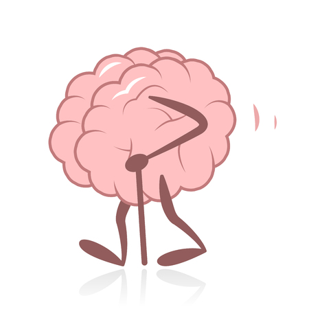 Old Brain Walkingのイラスト素材