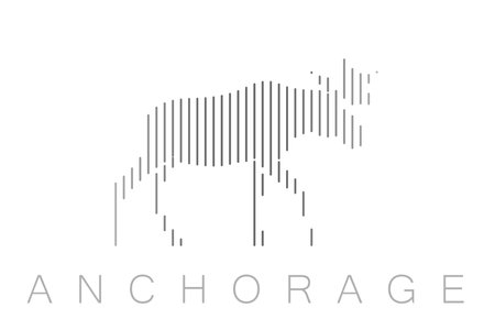 Vertical Bars Anchorage Landmark Skylineのイラスト素材