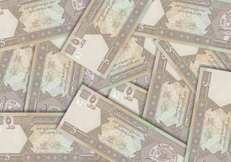 Paper money from  Afghanistan. Afghan afghani. Close up banknotes from  Afghanistan.  Afghan currency 3D renderの写真素材