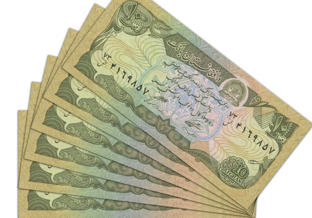 Paper money from  Afghanistan. Afghan afghani. Close up banknotes from  Afghanistan.  Afghan currency 3D renderの写真素材