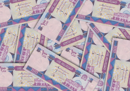 Paper money from  Afghanistan. Afghan afghani. Close up banknotes from  Afghanistan.  Afghan currency 3D renderの写真素材