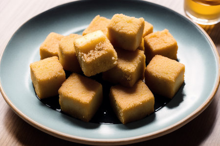 Coconut Burfi or Coconut Burfi is a popular Indian snackの素材