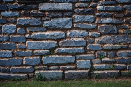 Background of stone wall texture, stone wall background, stone wall backgroundの素材