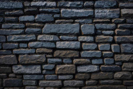 Background of stone wall texture. Close up stone wall texture background.の素材