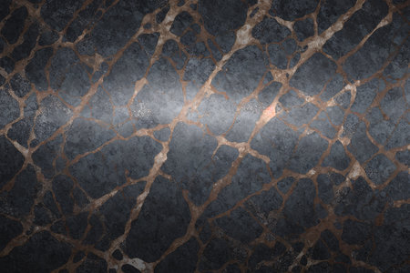 Grunge metal background with cracks and scratches. 3d renderingの素材