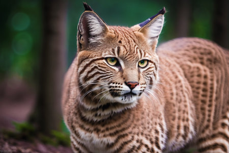 Portrait of Eurasian Lynx (Lynx lynx)の素材