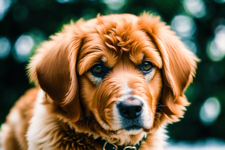 Portrait of a Nova Scotia Duck Tolling Retriever dog.の素材