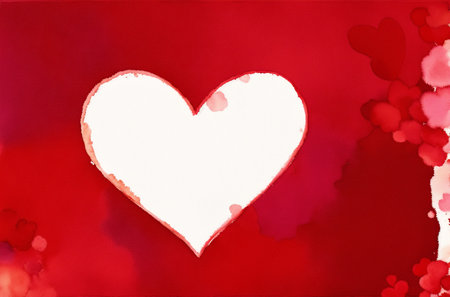 Valentine's day background with heart and space for your textの素材